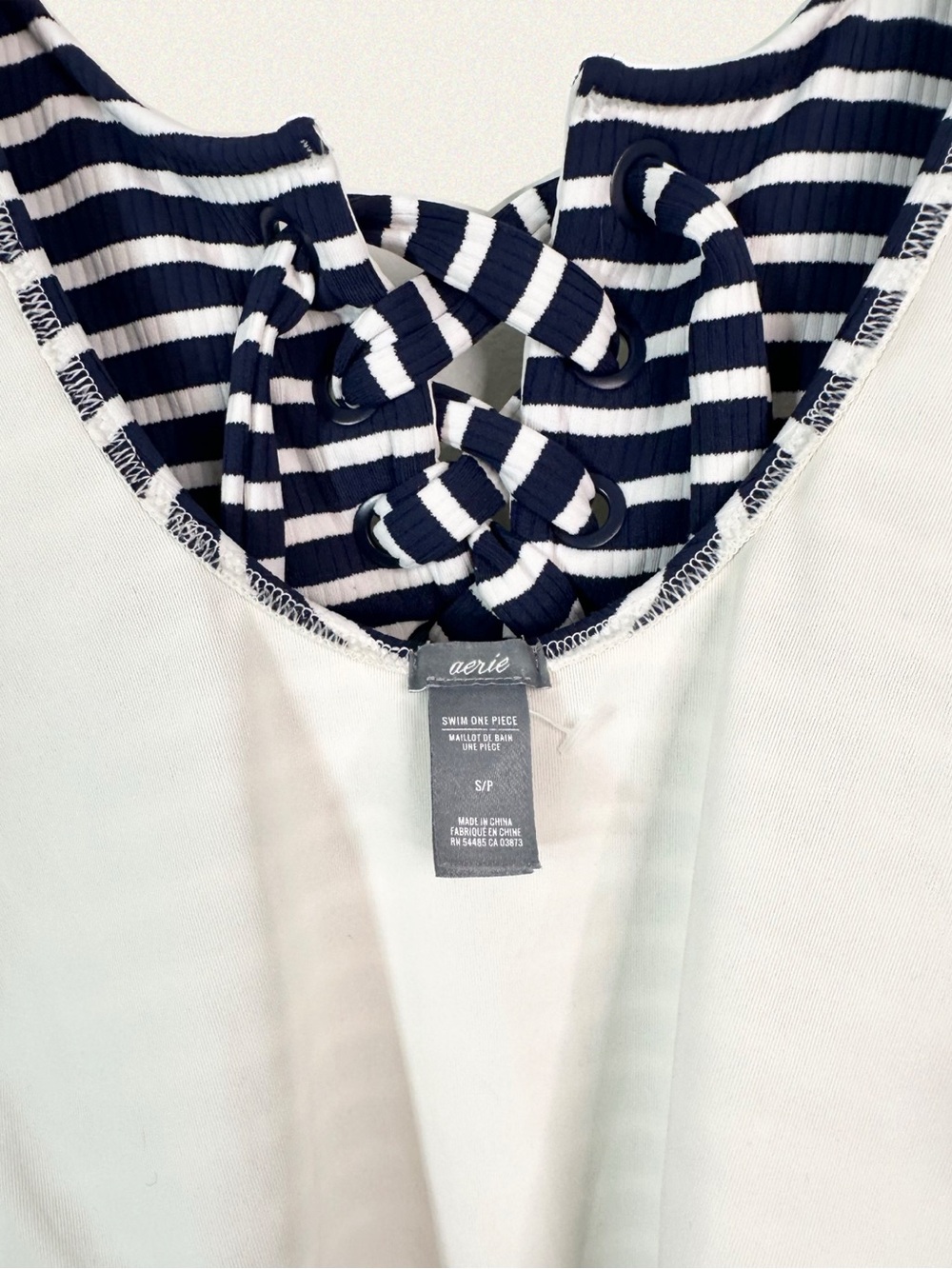 Aerie Grommet Scoop Ribbed One Piece Swimsuit - Picture 8 of 8